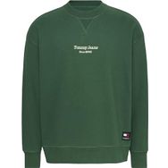 Tommy Hilfiger TJM RLX Essential Graphic 2 Crew Yeşil Erkek Sweatshirt