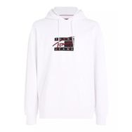 Tommy Hilfiger TJM RLX Graffiti Signature Hood Beyaz Erkek Sweatshirt