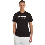 Tommy Hilfiger TJM Slim Essential Tommy Tee Siyah Erkek T-shirt