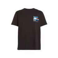 Tommy Hilfiger TJM Tommy Ny Graffiti Flag Tee Siyah Erkek T-shirt