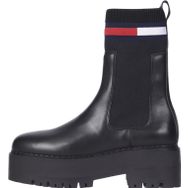 Tommy Hilfiger TJW Flatform Chelsea Sock Siyah Kadın Bot