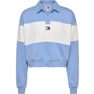 Tommy Hilfiger TJW RLX CBLK Badge HWK Mavi Kadın Sweatshirt