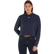 Tommy Hilfiger Tjw Rlx Crp Ess Logo Hoodıe Lacivert Kadın Sweatshirt