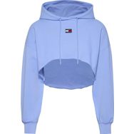 Tommy Hilfiger TJW SPR CRP XS Badge Hoodie Mavi Kadın Sweatshirt