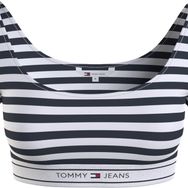 Tommy Hilfiger Tjw Ultr Crp Logo Mavi Taping Top Kadın T-shirt