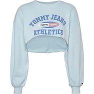 Tommy Hilfiger TJW ULTR CRP TJ ATH Crew Mavi Kadın Sweatshirt