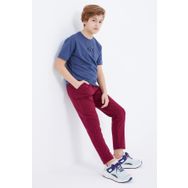 Tommy Life 10858 Erguvan Bağcıklı Dar Paça Basic Erkek Çocuk Eşofman Alt