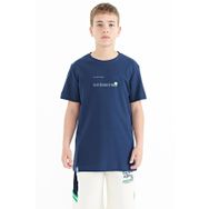 Tommy Life 11117 4-5 Yaş İndigo Baskı Detaylı O Yaka Standart Kalıp Erkek T-Shirt