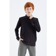 Tommy Life 11172 Siyah Polo Yaka Erkek Çocuk T-shirt