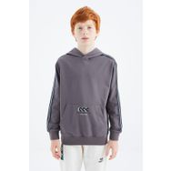 Tommy Life 11176 Koyu Gri Kanguru Cepli Erkek Çocuk Sweatshirt
