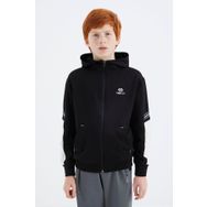 Tommy Life 11180 Siyah Fermuarlı Erkek Çocuk Sweatshirt