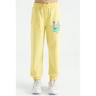 Tommy Life 75120 Limon Yazı Nakışlı Standart Kalıp Jogger Kız Çocuk Eşofman Alt
