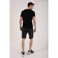 Tommy Life 81157 Kamuflaj Desenli Standart Kalıp Gri Melanj Erkek Şort