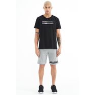 Tommy Life 81241 Gri Melanj Baskı Detaylı Bağcıklı Standart Kalıp Erkek Şort
