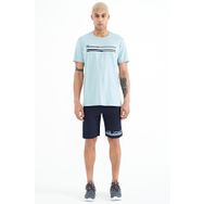 Tommy Life 81241 Indigo Baskı Detaylı Bağcıklı Standart Kalıp Erkek Şort