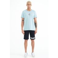 Tommy Life 81241 Lacivert Baskı Detaylı Bağcıklı Standart Kalıp Erkek Şort