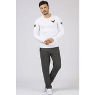 Tommy Life 84649 Melanj Siyah Klasik Cep Şeritli Antrasit Erkek Eşofman Altı