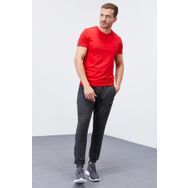 Tommy Life 84651 Antrasit Melanj Fermuar Cepli Standart Kalıp Jogger Erkek Eşofman Altı