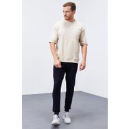 Tommy Life 84652 Lacivert Klasik Cepli Standart Kalıp Manşetli Erkek Eşofman Altı