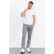 Tommy Life 84669 Erkek Klasik Cep Fermuarlı Gri Melanj Eşofman Altı