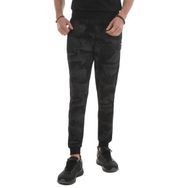 Tommy Life 84754 Siyah Kamuflaj Desenli Dar Kalıp Jogger Kamuflaj Erkek Eşofman Altı