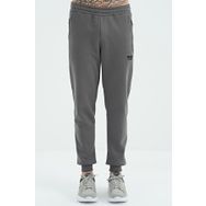 Tommy Life 84929 Koyu Gri Fermuar Cepli Bağcıklı Şardonlu Jogger Erkek Eşofman Altı