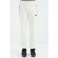 Tommy Life 84942 Ekru Fermuar Cepli Bağcıklı Lastikli Bel Şardonlu Erkek Eşofman Altı