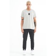 Tommy Life 84952 Antrasit Melanj Bağcıklı Fermuar Cepli Jogger Erkek Eşofman Alt