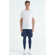 Tommy Life 84988 Indigo Arka Bilek Baskı Detaylı Yüksek Bel Slim Fit Aktif Spor Erkek Tayt
