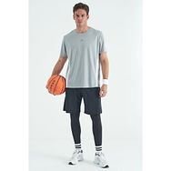 Tommy Life 84989 Siyah Logo Baskılı Yüksel Bel Slim Fit Aktif Spor Erkek Tayt