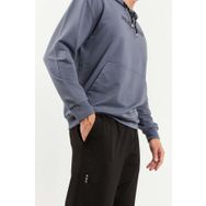 Tommy Life 85117 Petrol Siyah Kapüşonlu Kanguru Cep Oversize Lastik Paça Erkek Eşofman Takımı