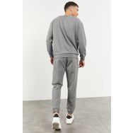 Tommy Life 85120 Gri Melanj Casual O Yaka Oversize Lastik Paça Erkek Eşofman Takımı