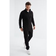 Tommy Life 85193 Siyah Dik Yaka Basic Polar Erkek Eşofman Takımı