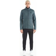 Tommy Life 85199 Orman Yeşil Siyah Fermuarlı Dik Yaka Gizli Cepli Erkek Eşofman Takımı