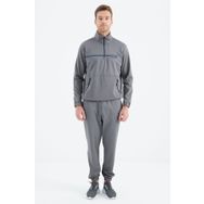 Tommy Life 85215 Koyu Gri Dik Yaka Erkek Eşofman Takımı