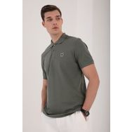 Tommy Life 87768 Basic Gögüs Logolu Standart Kalıp Triko Polo Yaka Çağla Yeşili Erkek T-Shirt