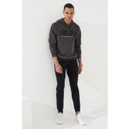 Tommy Life 87887 Haki Yazı Nakışlı Standart Kalıp Kapüşonlu Erkek Sweatshirt