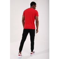 Tommy Life 87911 Basic Kısa Kol Standart Kalıp O Yaka Kırmızı Erkek T-shirt