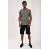 Tommy Life 87911 Basic Kısa Kol Standart Kalıp O Yaka Yeşil Erkek T-shirt