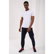 Tommy Life 87911 Beyaz Erkek Basic Kısa Kol Standart Kalıp O Yaka T-Shirt
