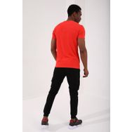 Tommy Life 87912 Basic Kısa Kol Standart Kalıp V Yaka Turuncu Erkek T-shirt