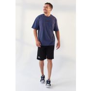 Tommy Life 87984 Yazı Baskılı Oversize O Yaka Petrol Erkek T-shirt