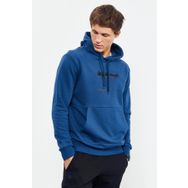 Tommy Life 88019 İndigo Erkek Baskılı Kapüşonlu Kanguru Cep Rahat Form Sweatshirt