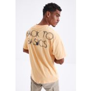 Tommy Life 88100 Sırtı Yazı Baskılı O Yaka Kavun İçi Erkek Oversize T-Shirt