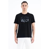 Tommy Life 88174 Siyah Yazı Baskılı O Yaka Standart Kalıp Erkek T-Shirt