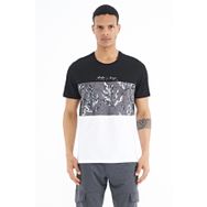 Tommy Life 88177 Siyah Renk Geçişli Baskı Detaylı O Yaka Standart Kalıp Erkek T-shirt