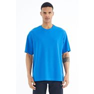 Tommy Life 88193 Saks Kol Arma Detaylı Basic Oversize Erkek T-shirt