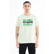 Tommy Life 88201 Açık Yeşil Yazı Baskılı O Yaka Standart Kalıp Erkek T-shirt