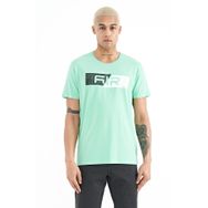 Tommy Life 88205 Su Yeşili Baskı Detaylı O Yaka Standart Kalıp Erkek T-Shirt