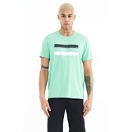 Tommy Life 88217 Su Yeşili Baskılı Standart Kalıp O Yaka Erkek T-Shirt